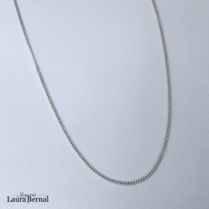 Cadena cubana 1.31 gr / 45 cm / 1 mm plata italiana