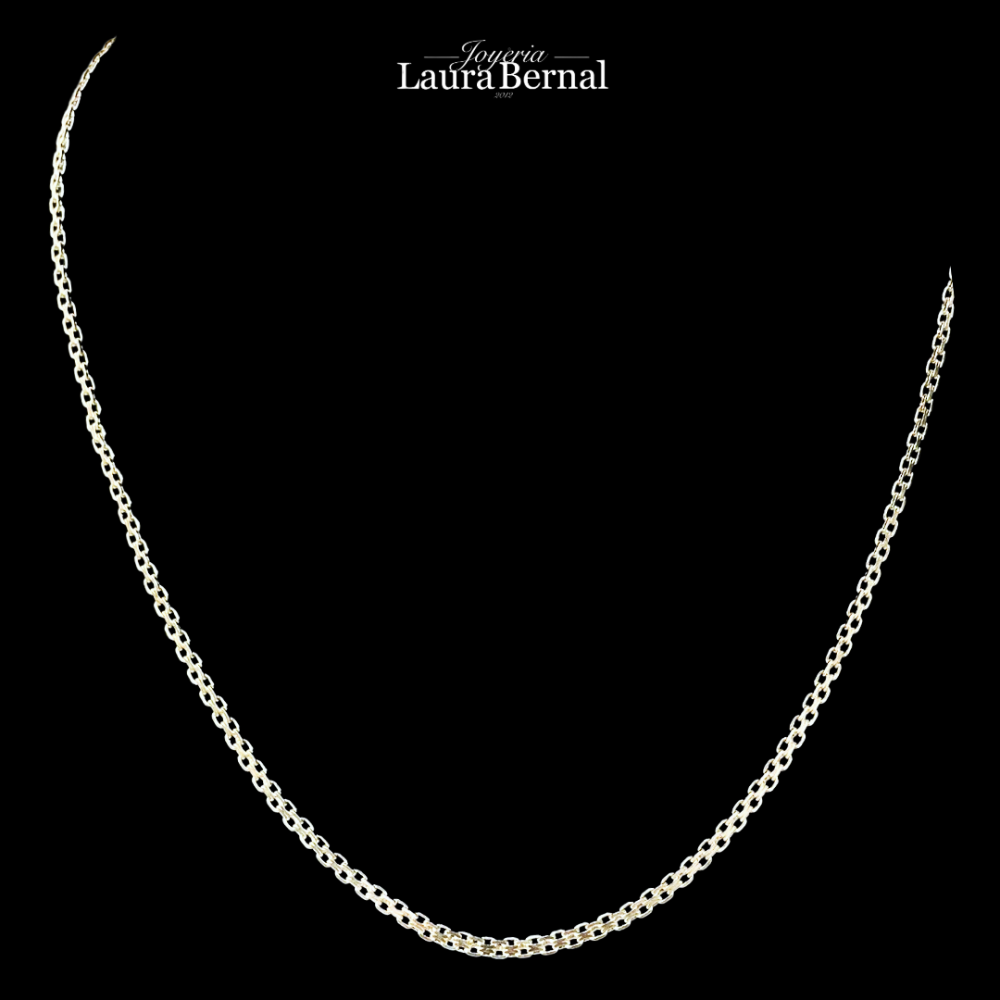 Cadena china 2.86 gr / 60 cm / 1 mm plata italiana - Imagen 4