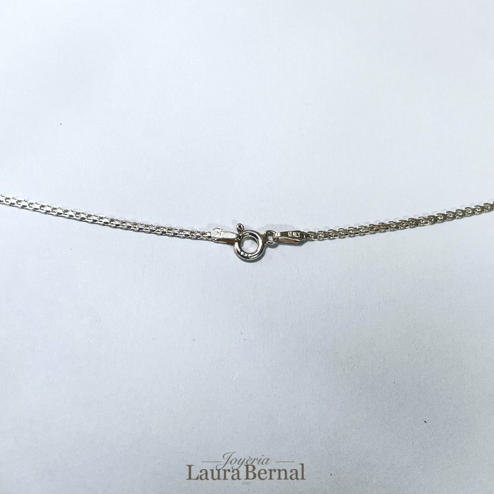 Cadena china 2.86 gr / 60 cm / 1 mm plata italiana - Imagen 2