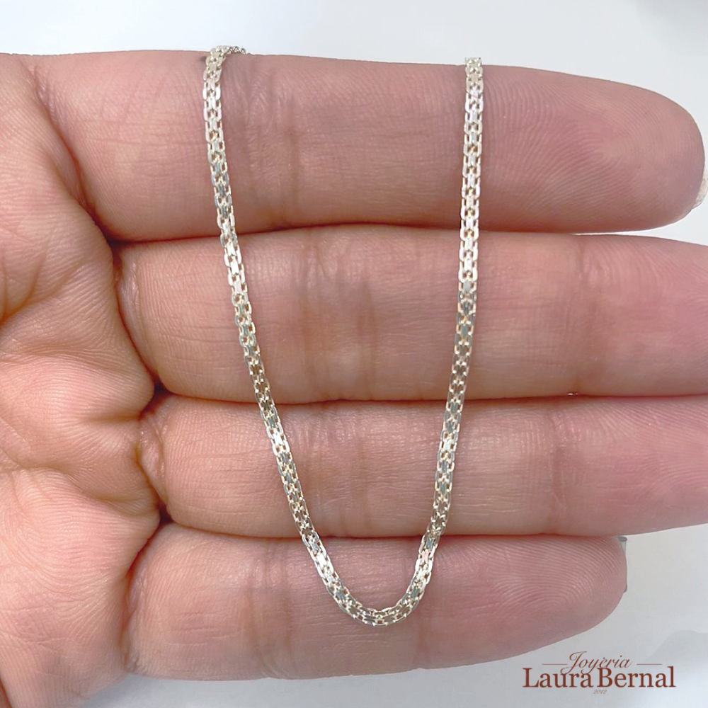 Cadena china 2.86 gr / 60 cm / 1 mm plata italiana - Imagen 3