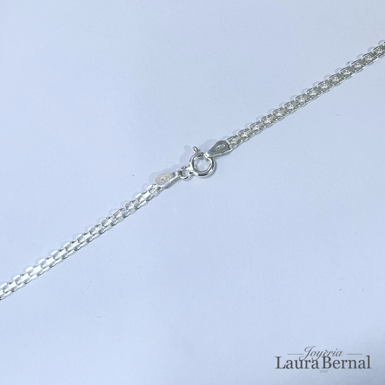 Cadena china 3.99 gr / 50 cm / 2 mm plata italiana - Imagen 2