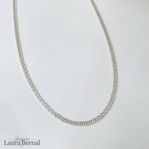 Cadena cubana 4.17 gr / 50 cm / 2 mm plata italiana