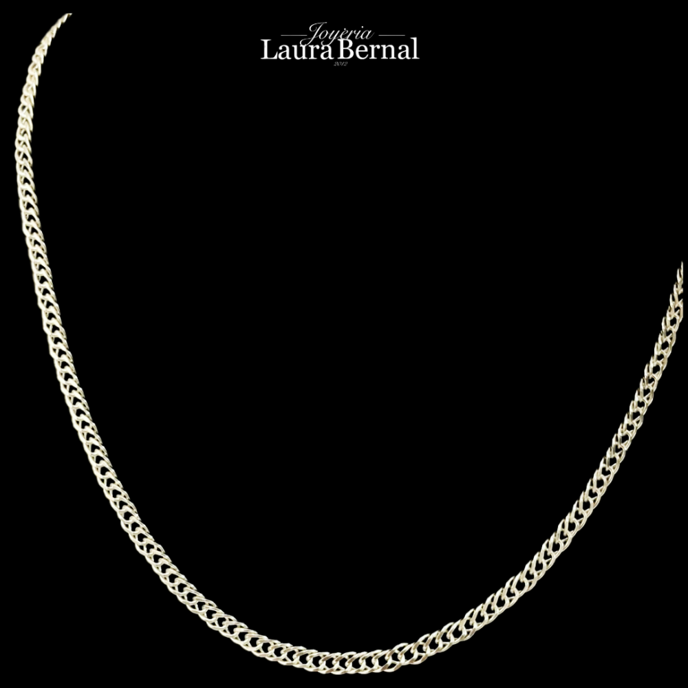 Cadena cubana 4.17 gr / 50 cm / 2 mm plata italiana - Imagen 4