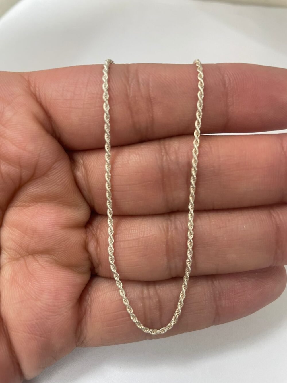 Cadena lazo 2.49 gr / 50 cm / 1 mm plata italiana - Imagen 3