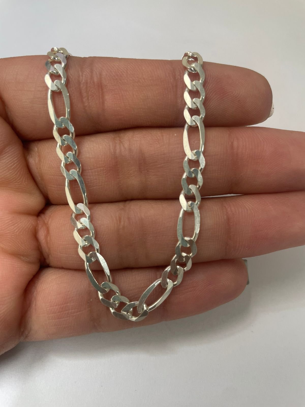 Cadena Cartier 12.81 gr / 50 cm / 5 mm plata italiana - Imagen 3