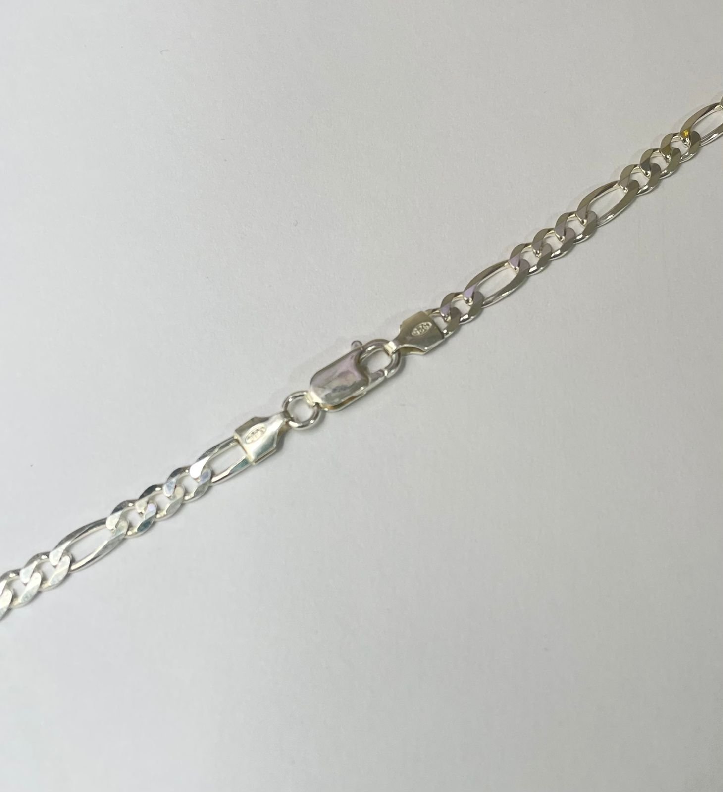 Cadena Cartier 12.81 gr / 50 cm / 5 mm plata italiana - Imagen 2