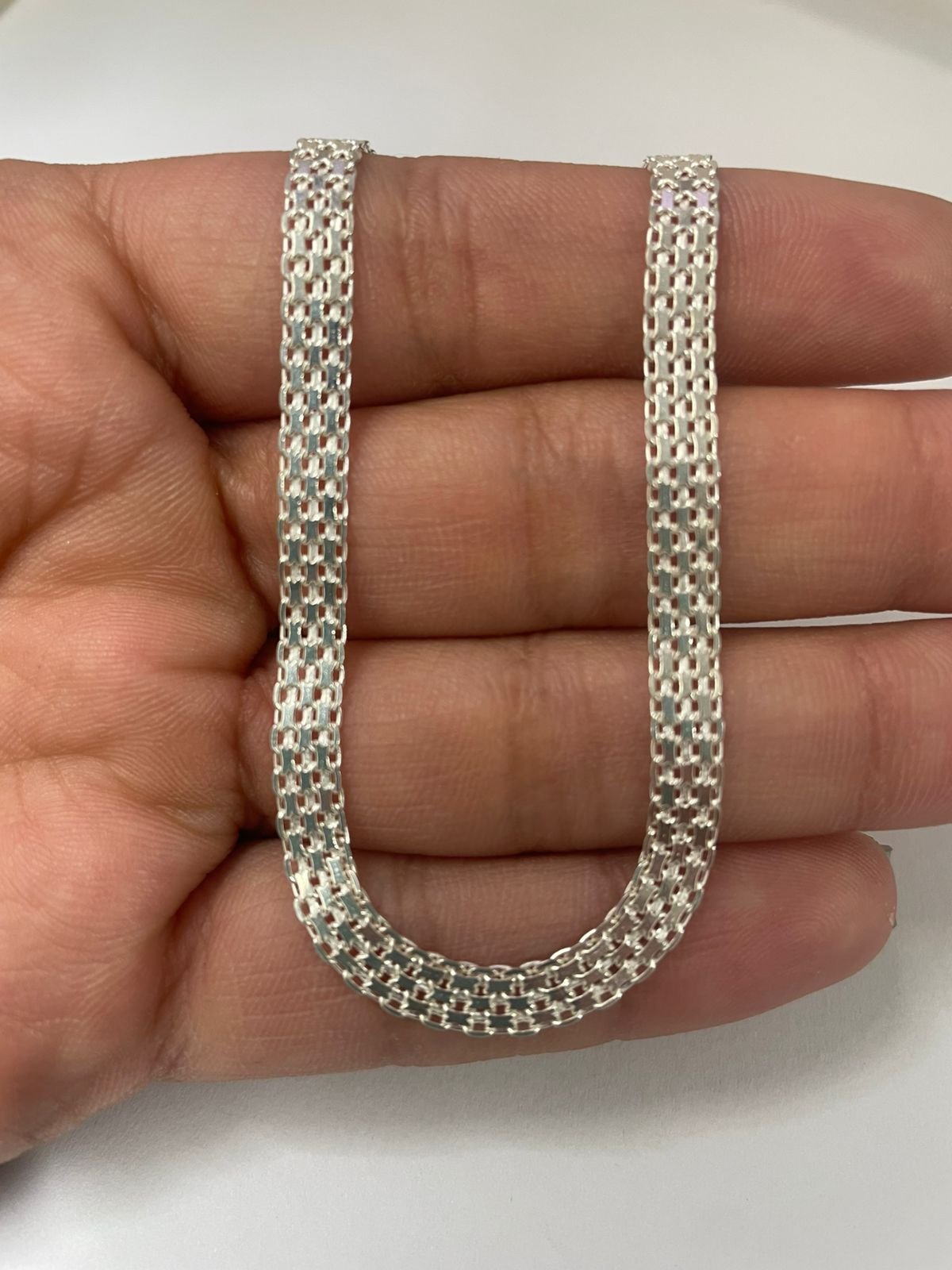 Cadena China 11.57 gr / 60 cm / 5 mm plata italiana - Imagen 3