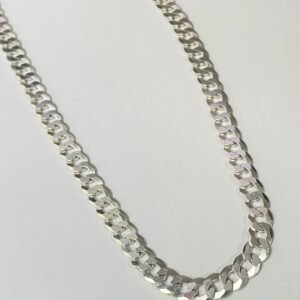 Cadena cubana 33.01 gr / 60 cm / 7 mm plata italiana