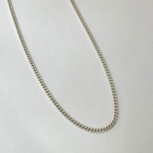 Cadena cubana 5.36 gr / 45 cm / 1.5 mm plata italiana