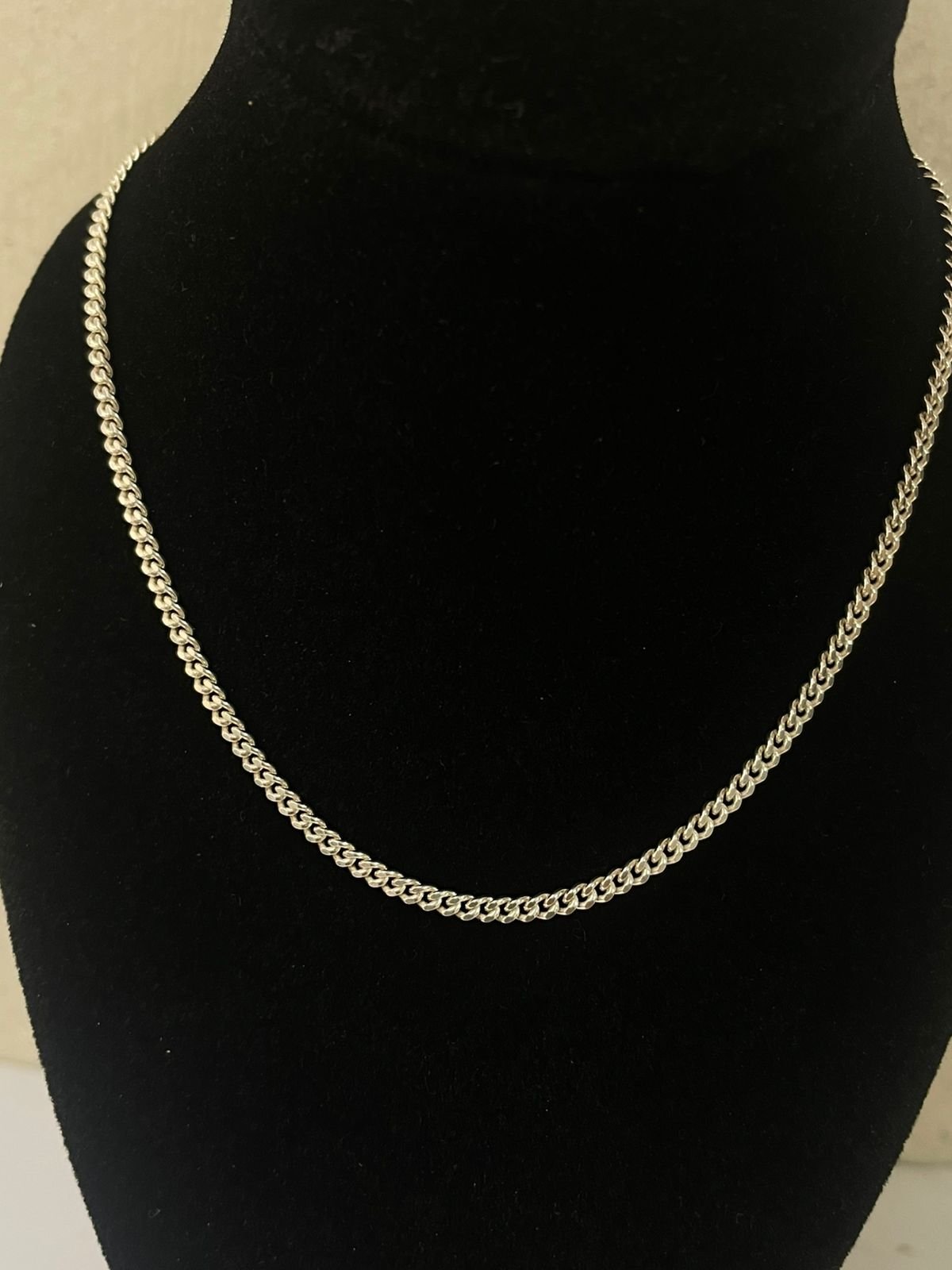 Cadena cubana 5.36 gr / 45 cm / 1.5 mm plata italiana - Imagen 4