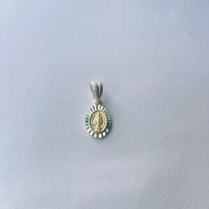 Dije virgen Guadalupe 1.09 gr / 2 cm / palta italiana + oro laminado