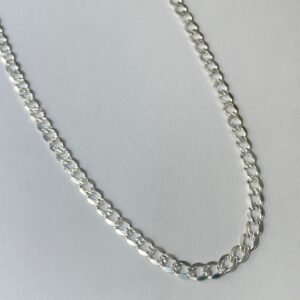 Cadena cubana 13.53 gr / 60 cm / 5 mm plata italiana