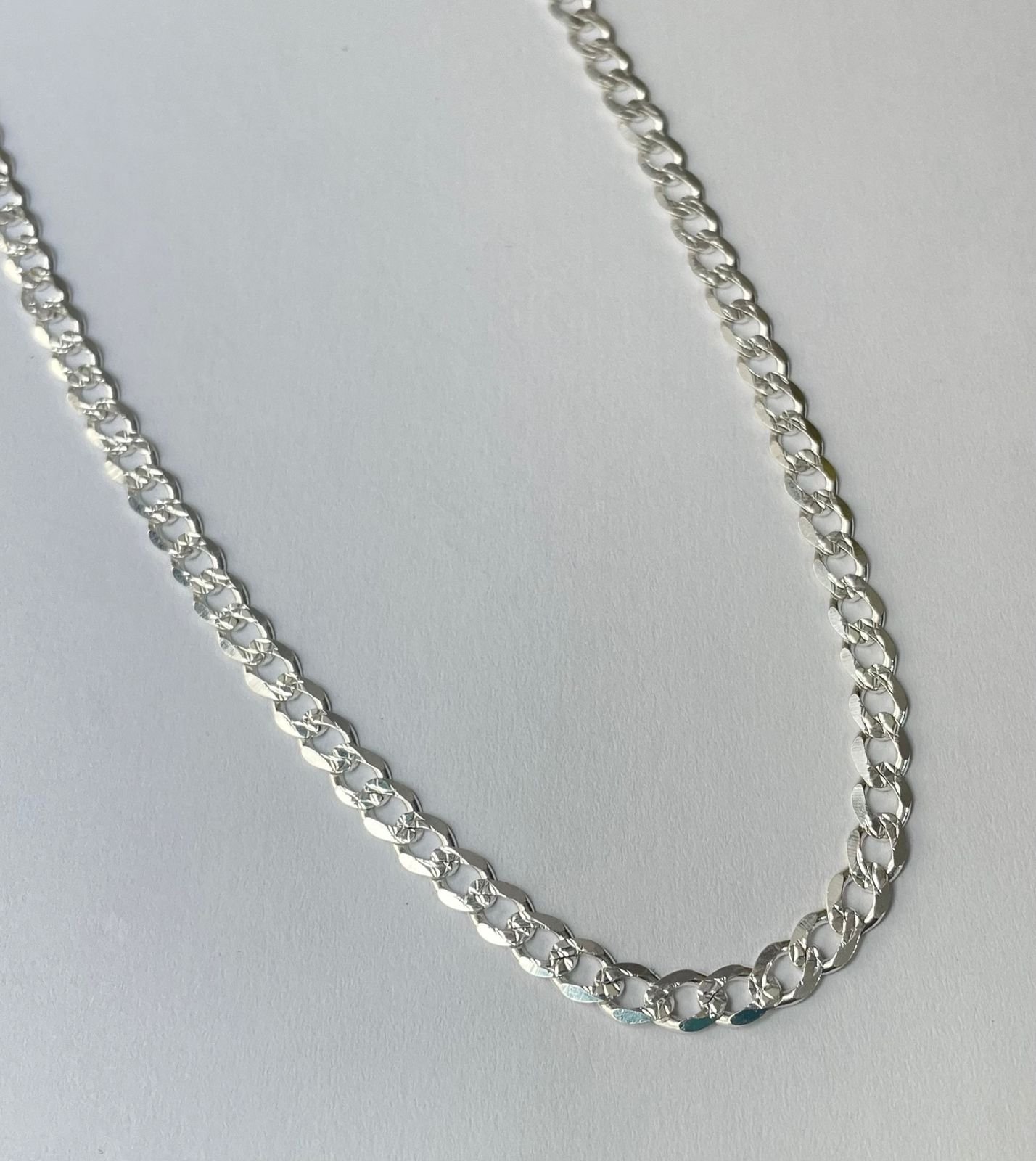 Cadena cubana 13.53 gr / 60 cm / 5 mm plata italiana