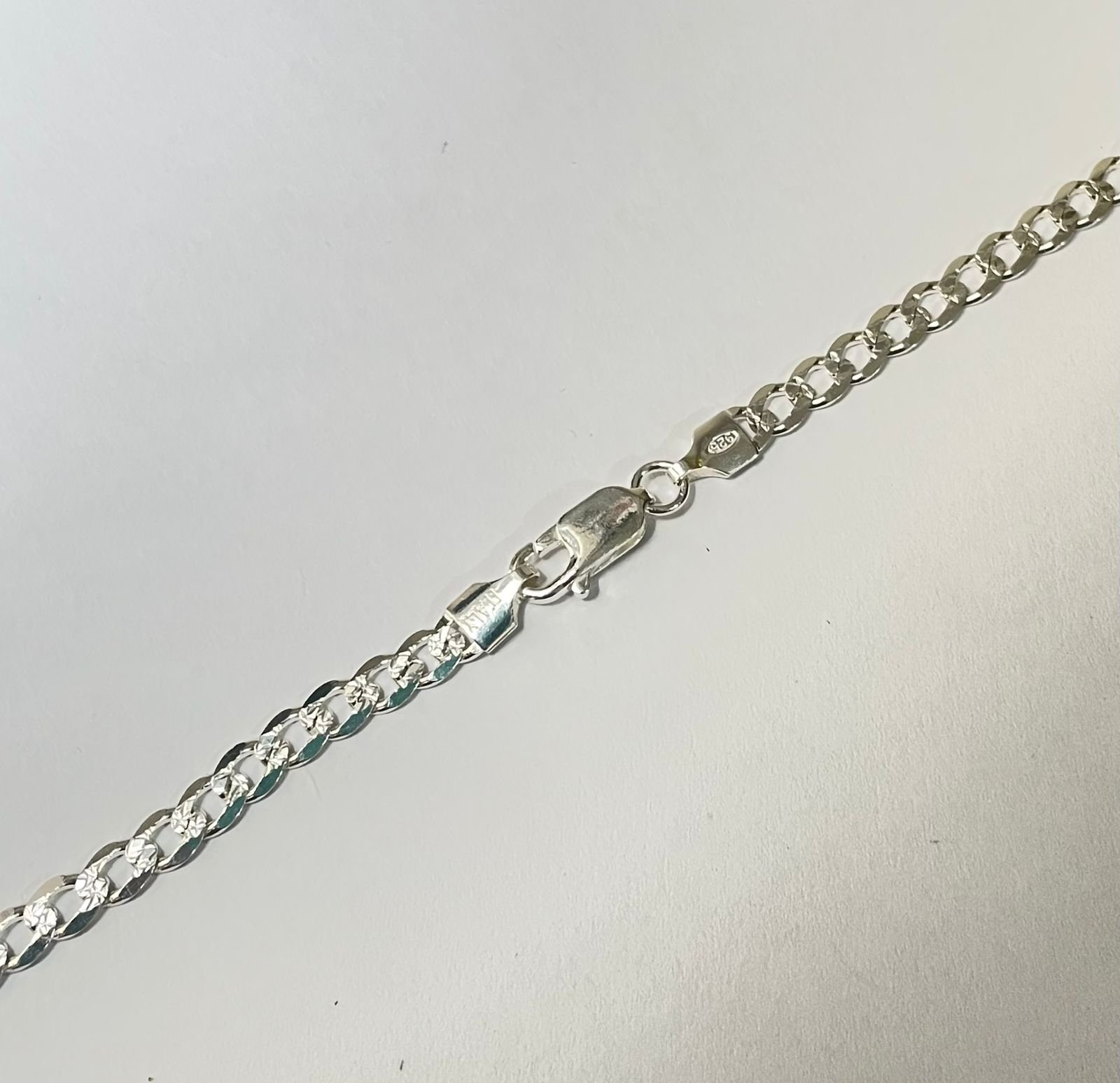 Cadena cubana 13.53 gr / 60 cm / 5 mm plata italiana - Imagen 2