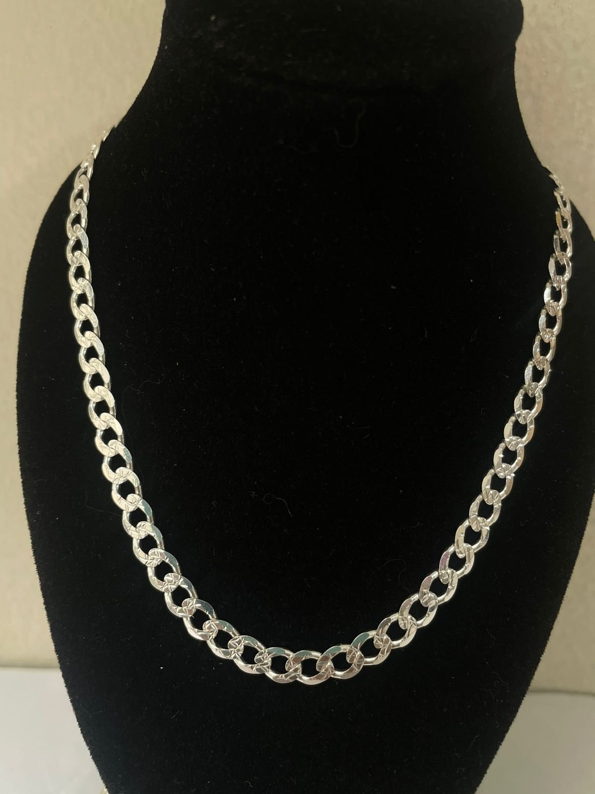 Cadena cubana 13.53 gr / 60 cm / 5 mm plata italiana - Imagen 4