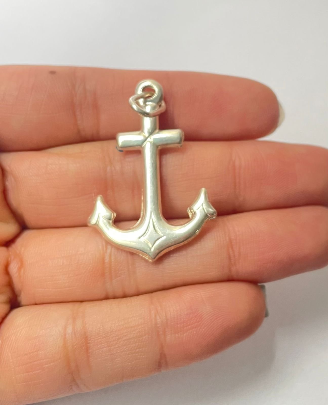 Dije ancla 3 gr / 4 cm / plata italiana - Imagen 3