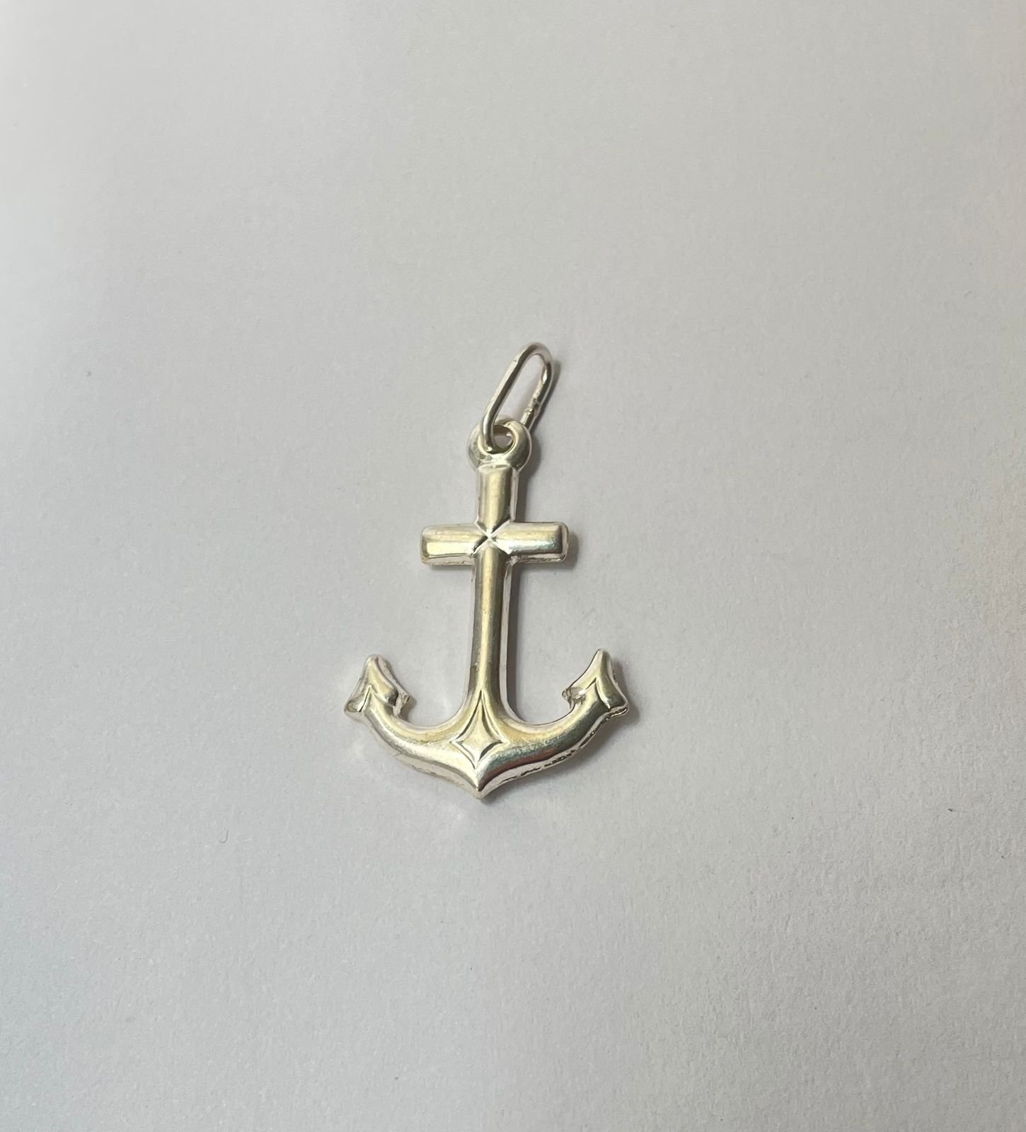 Dije ancla 3.16 gr / 4.5 cm / plata italiana