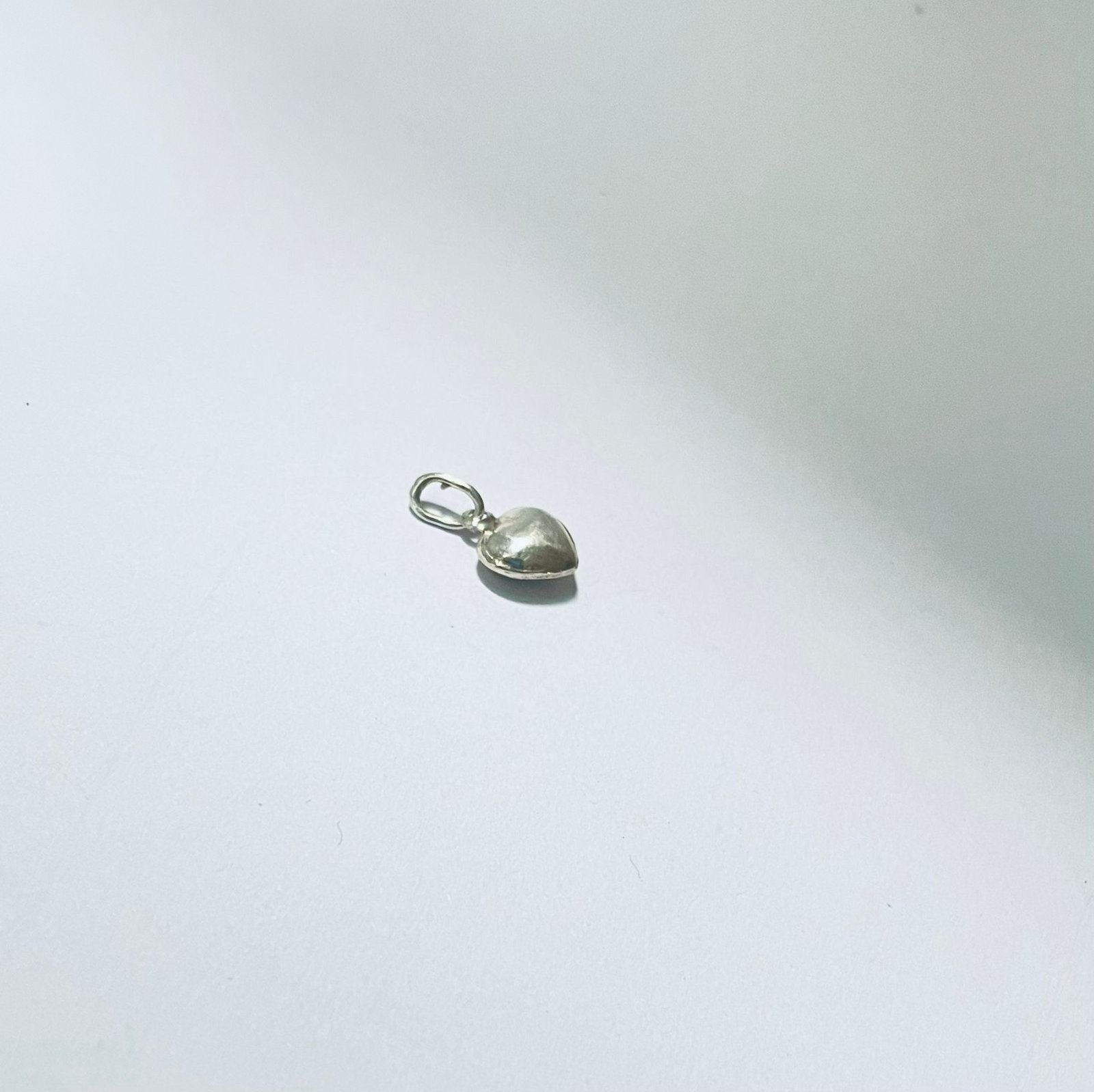Dije corazón 0.75 gr / 1.5 cm / plata italiana - Imagen 2
