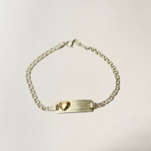 Esclava corazón 2.80 gr / 17 cm / 3 mm plata italiana