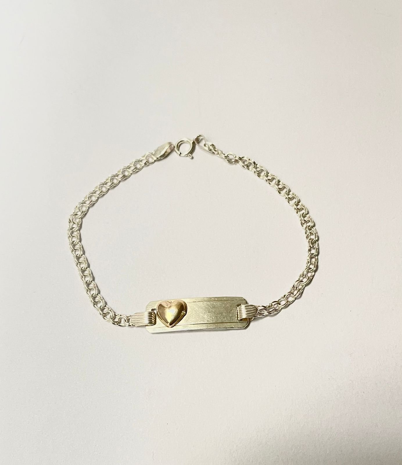 Esclava corazón 2.80 gr / 17 cm / 3 mm plata italiana