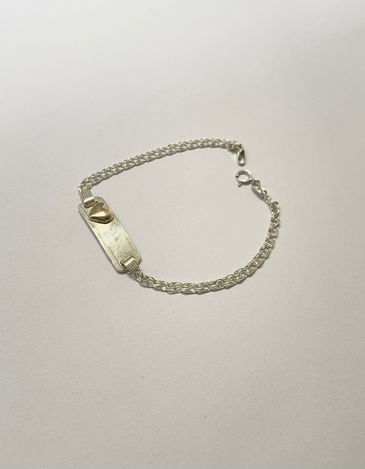 Esclava corazón 2.80 gr / 17 cm / 3 mm plata italiana - Imagen 3