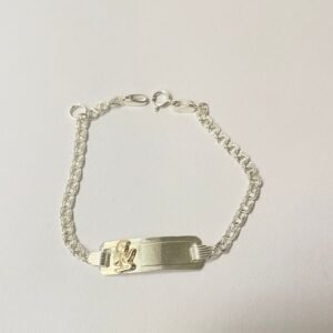 Esclava ángel 2.62 gr / 15 cm / 3 mm plata italiana