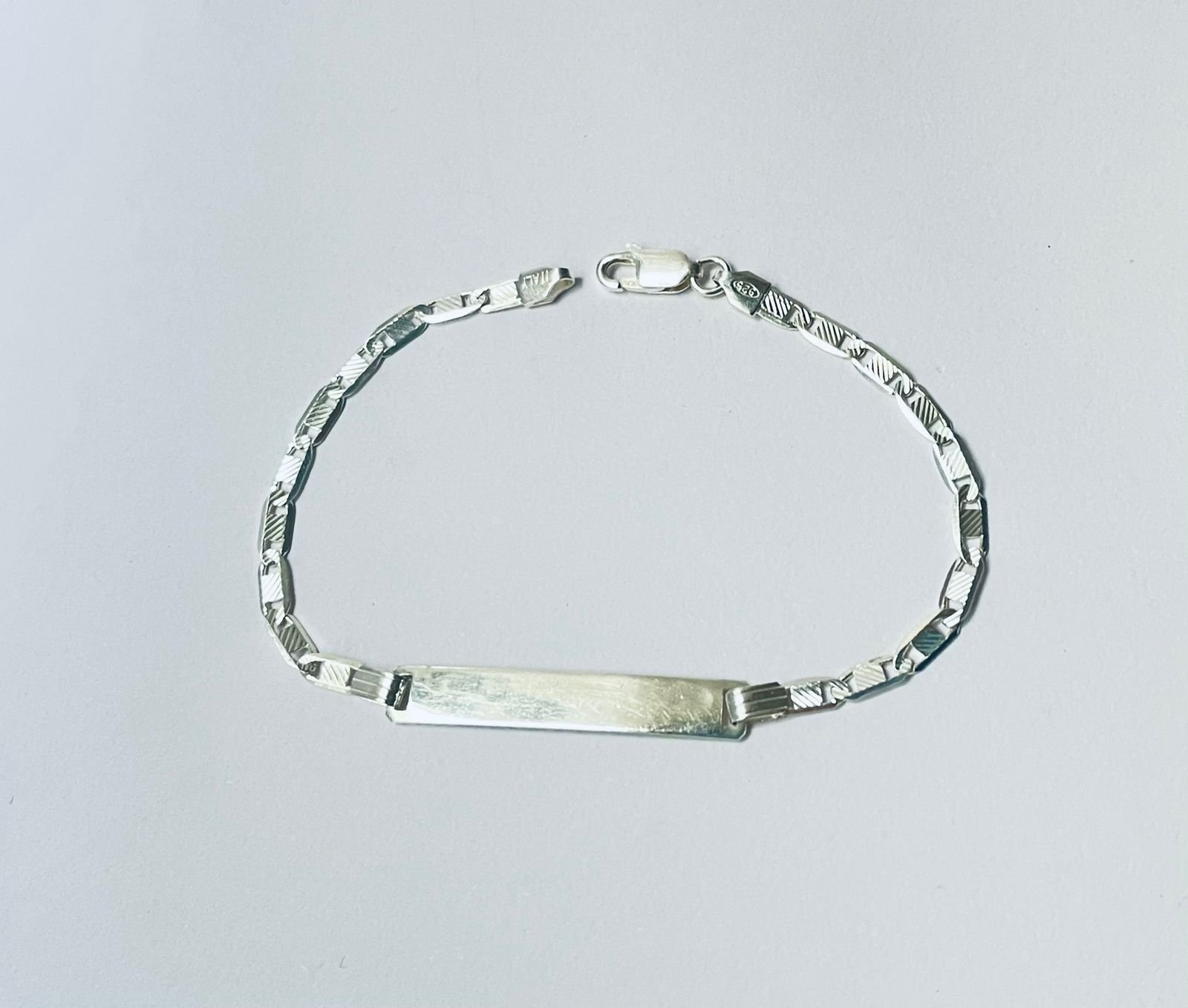 Esclava escalera 3.95 gr / 19.5 cm / 3 mm plata italiana