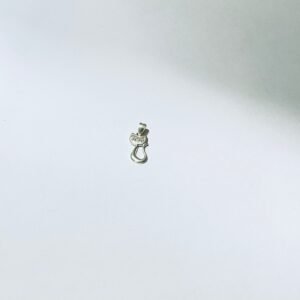 Dije gato circones 0.70 gr / 2 cm / plata italiana