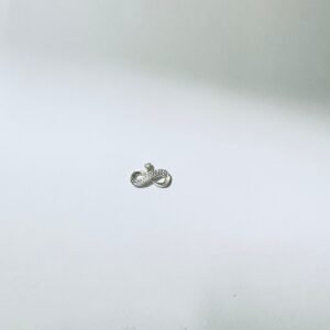 Dije infinito circones 1.62 gr / 1 cm / plata italiana
