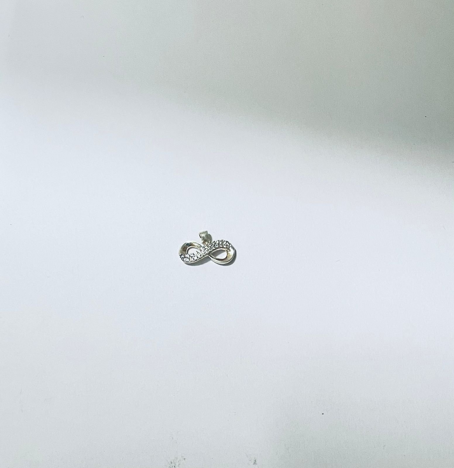 Dije infinito circones 1.62 gr / 1 cm / plata italiana