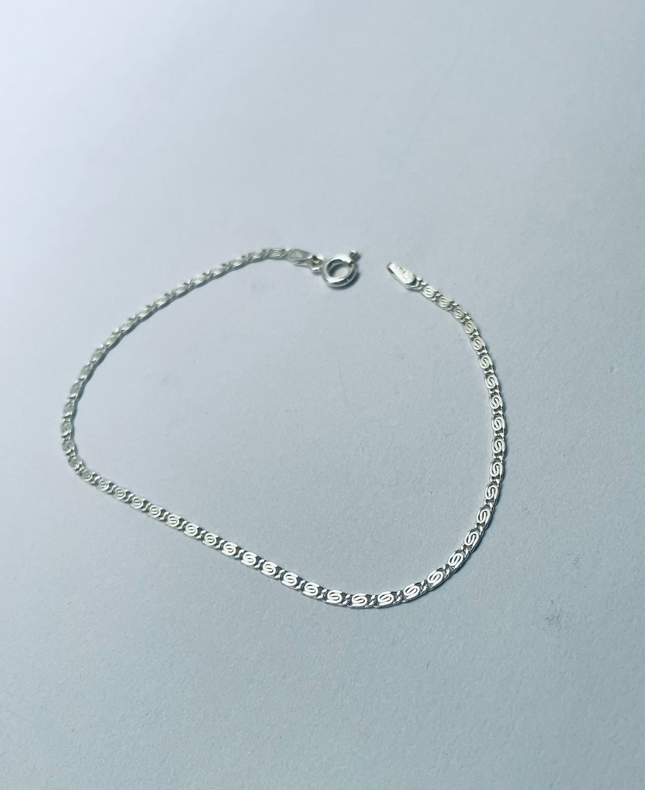 Pulsera especial 1.57 gr / 19 cm / 1 mm plata italiana - Imagen 2