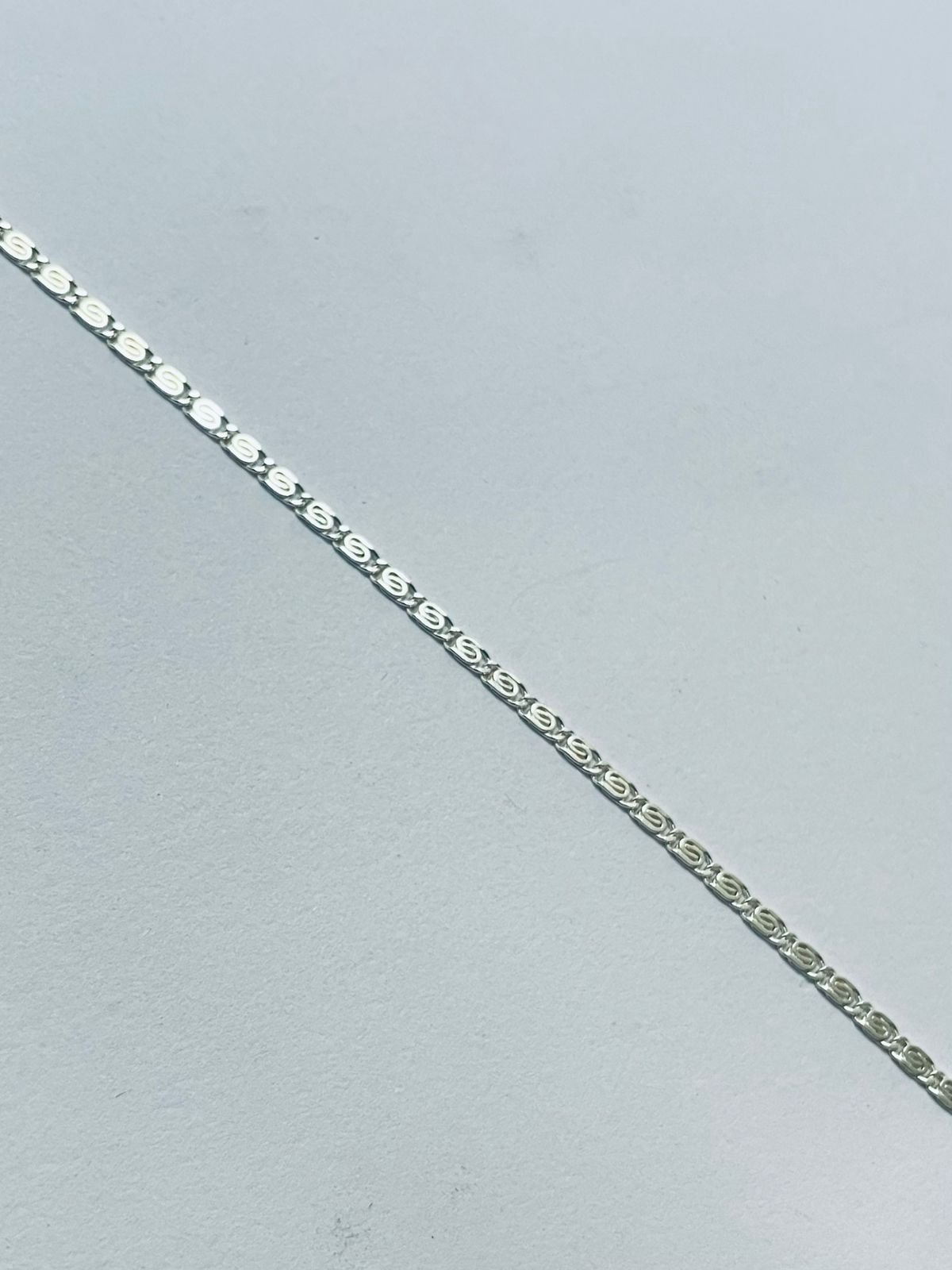 Pulsera especial 1.57 gr / 19 cm / 1 mm plata italiana - Imagen 3