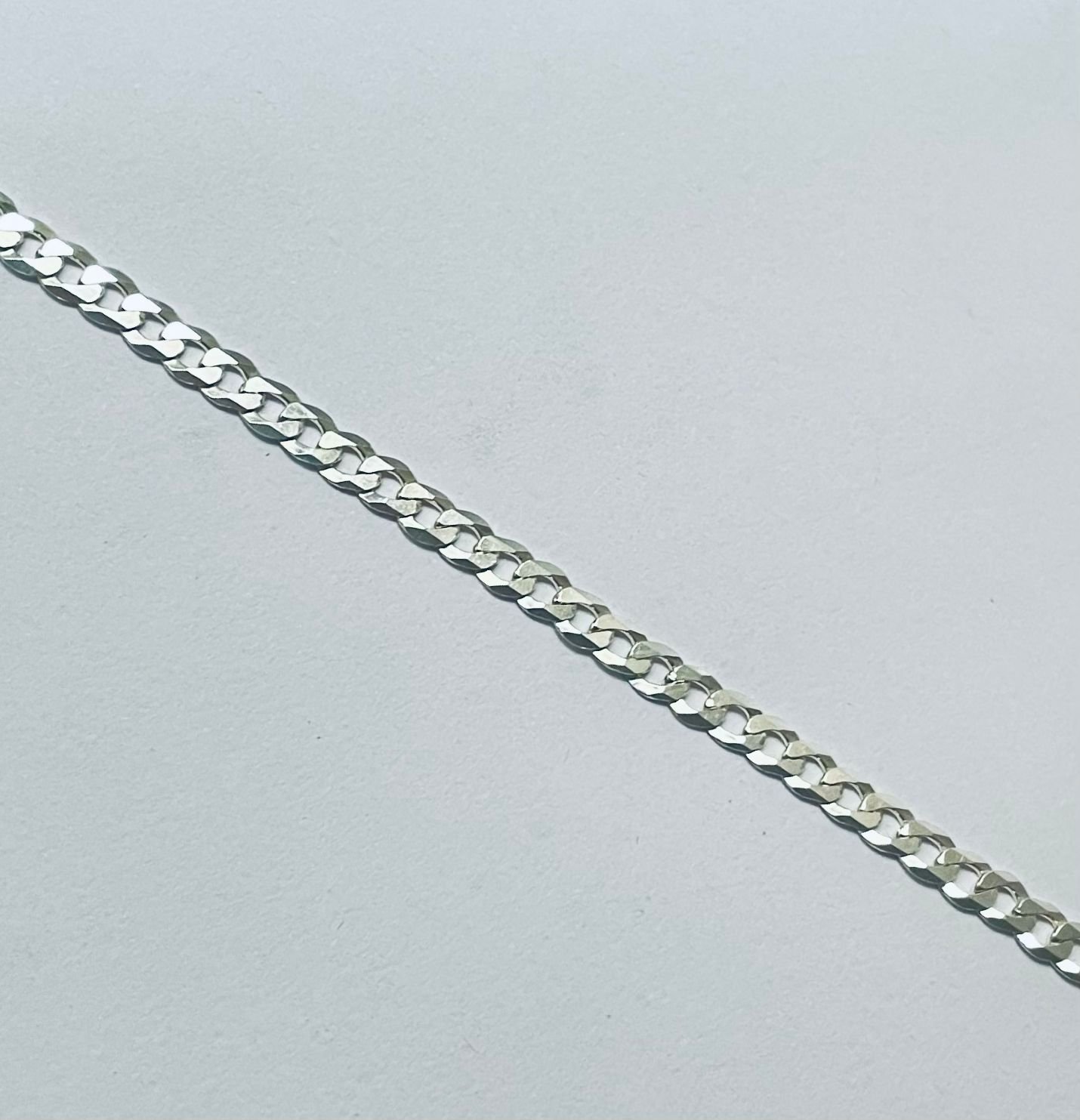 Pulso cubano 3.64 gr / 19 cm / 4 mm plata italiana - Imagen 2