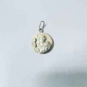 Dije San Benito 2.54 gr / 2 cm / plata italiana
